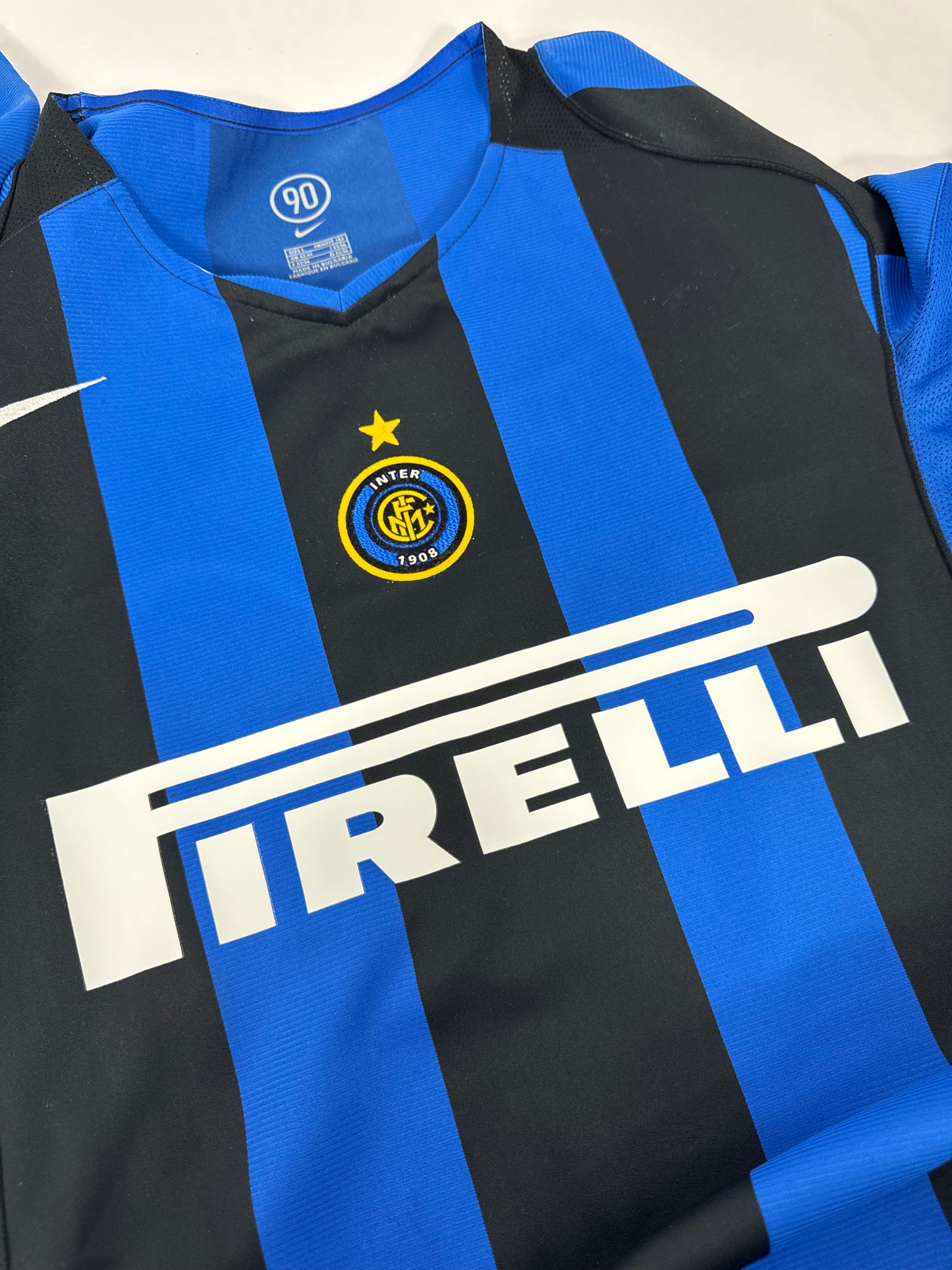 2005/06 NIKE T90 INTER MILAN HOME JERSEY ADRIANO 10-(LARGE)