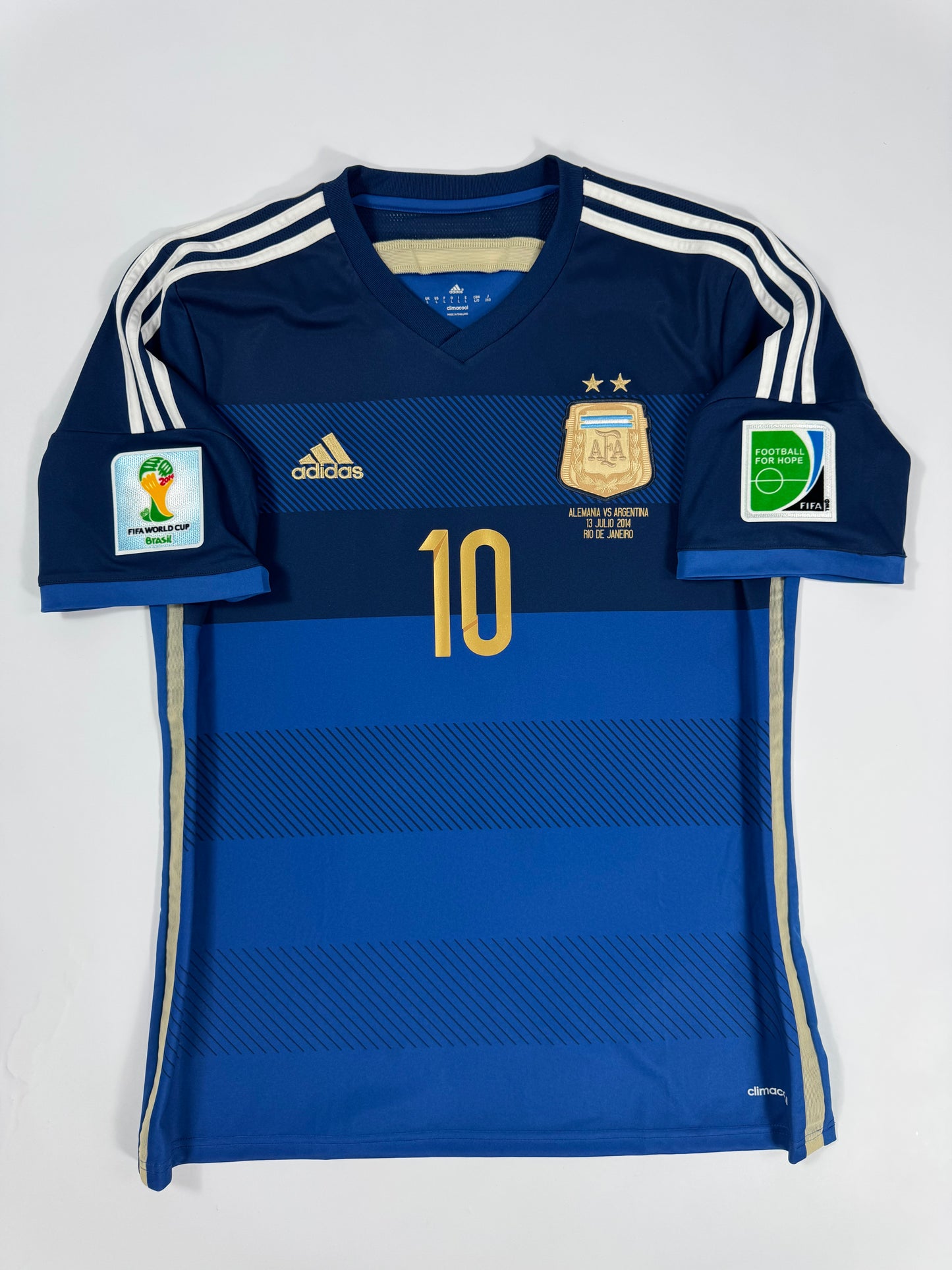 2014 ADIDAS ARGENTINA AWAY JEREY WORLD CUP FINAL (L)