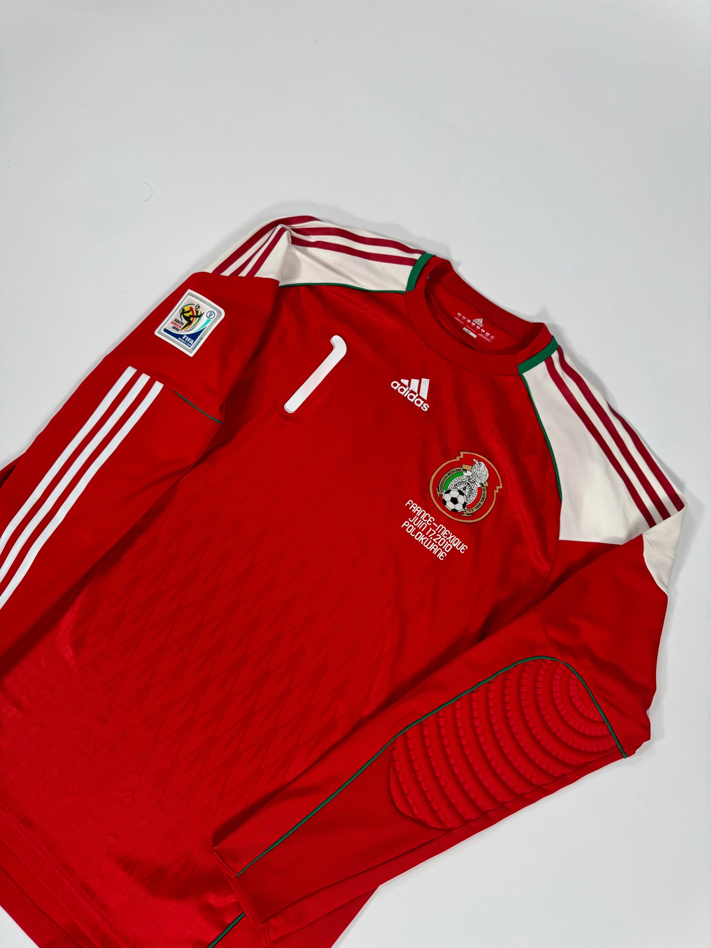 2010 ADIDAS FORMOTION MEXICO GK JERSEY CONEJO PEREZ 1 (L) PLAYER VERSION