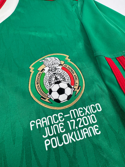 2010 ADIDAS MEXICO HOME JERSEY CUAUHTEMOC BLANCO 10-(M)