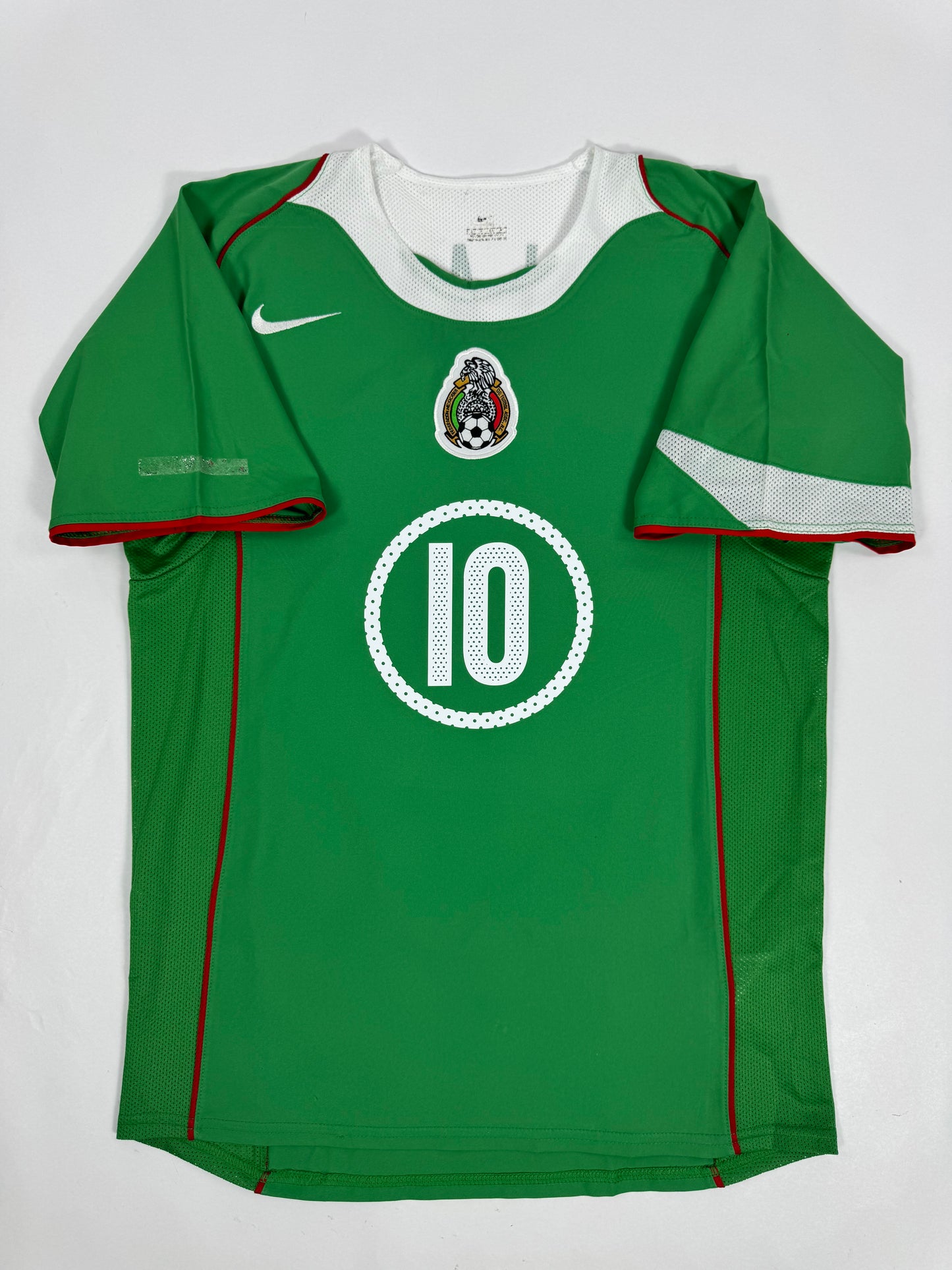 2004/05 NIKE T90 MEXICO HOME JERSEY CUAUHTEMOC BLANCO 10 (S)