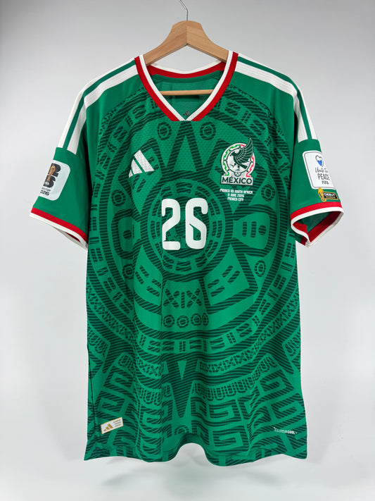 2026 ADIDAS MEXICO HOME JERSEY BRIAN GUTIERREZ 26 (XL) NEW WITH TAGS MEXICO VS SOUTH AFRICA DEBUT JERSEY