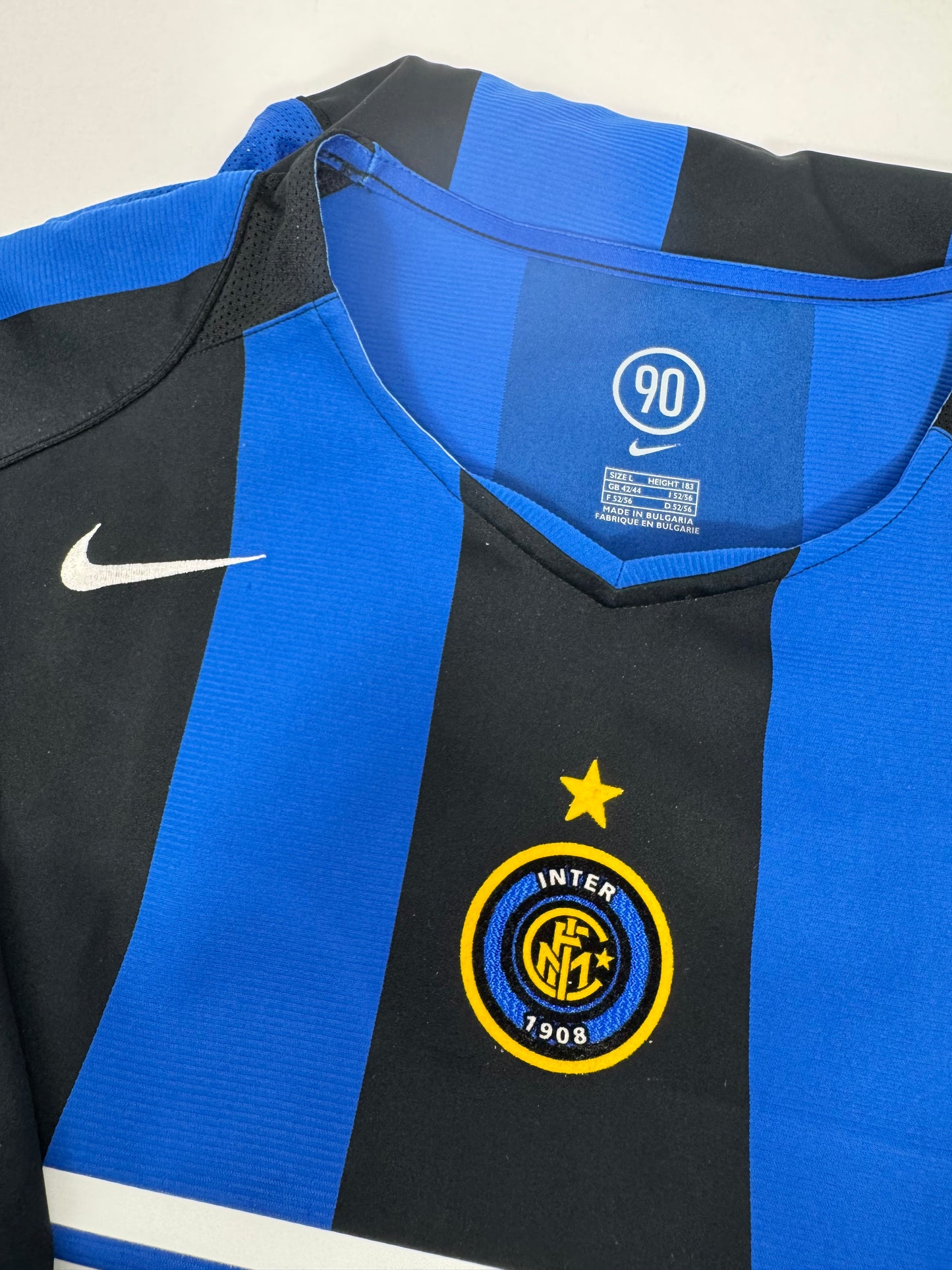 2005/06 NIKE T90 INTER MILAN HOME JERSEY ADRIANO 10-(LARGE)