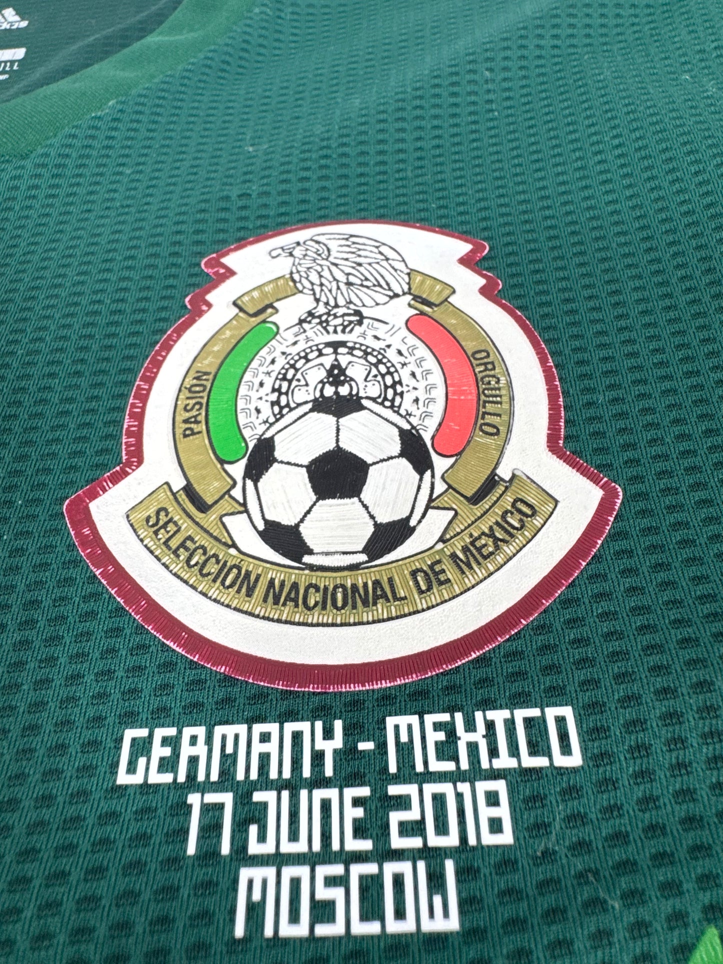 2018 ADIDAS MEXICO HOME JERSEY CARLOS VELA 11 PLAYER VERSION (L)