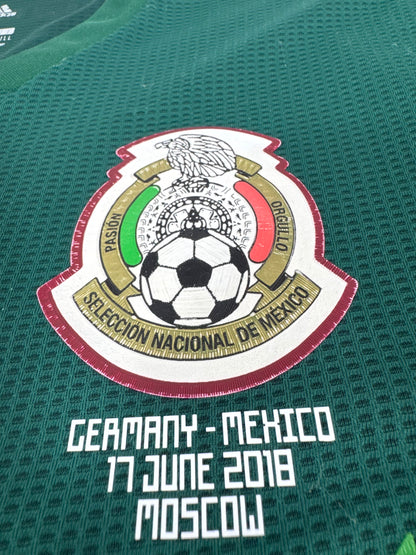 2018 ADIDAS MEXICO HOME JERSEY CARLOS VELA 11 PLAYER VERSION (L)