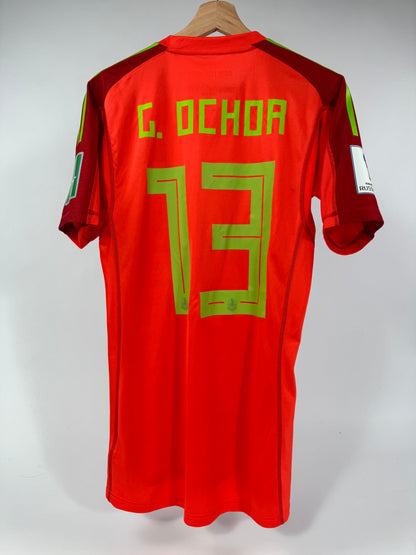 2018 WORLD CUP ADIDAS MEXICO GK JERSEY OCHOA 13 PLAYER ISSUE (UTILERIA) (S)