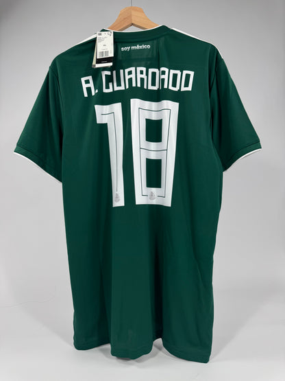 2018 ADIDAS MEXICO HOME JERSEY NEW WITH TAGS ANDRES GUARDADO 18 (XL)