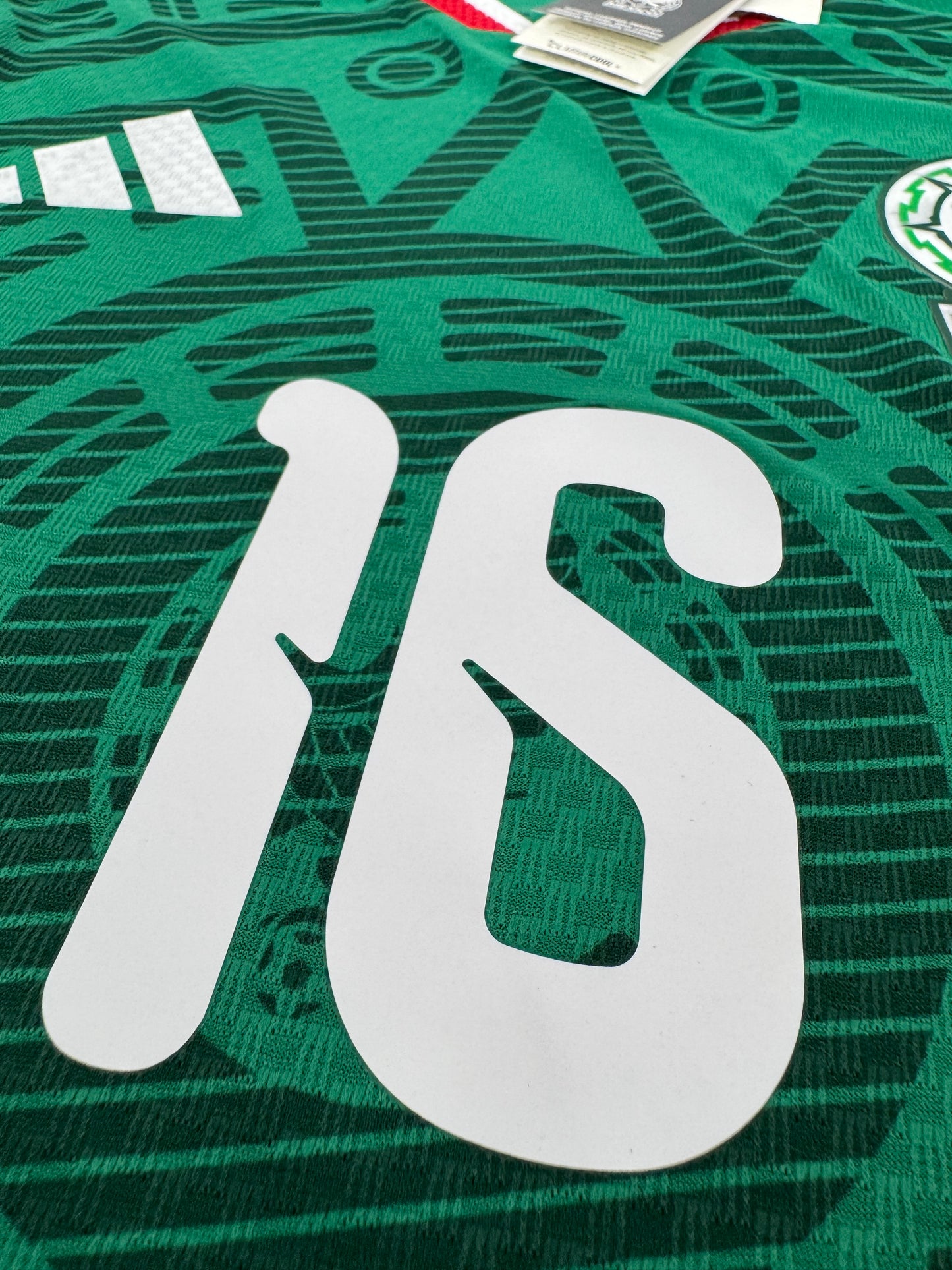 2026 ADIDAS MEXICO HOME JERSEY AUTHENTIC PLAYER VERSION QUIÑONES 16 (L) NEW WITH TAGS