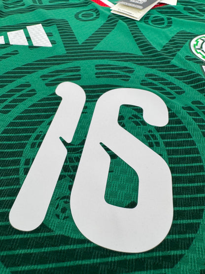 2026 ADIDAS MEXICO HOME JERSEY AUTHENTIC PLAYER VERSION QUIÑONES 16 (L) NEW WITH TAGS