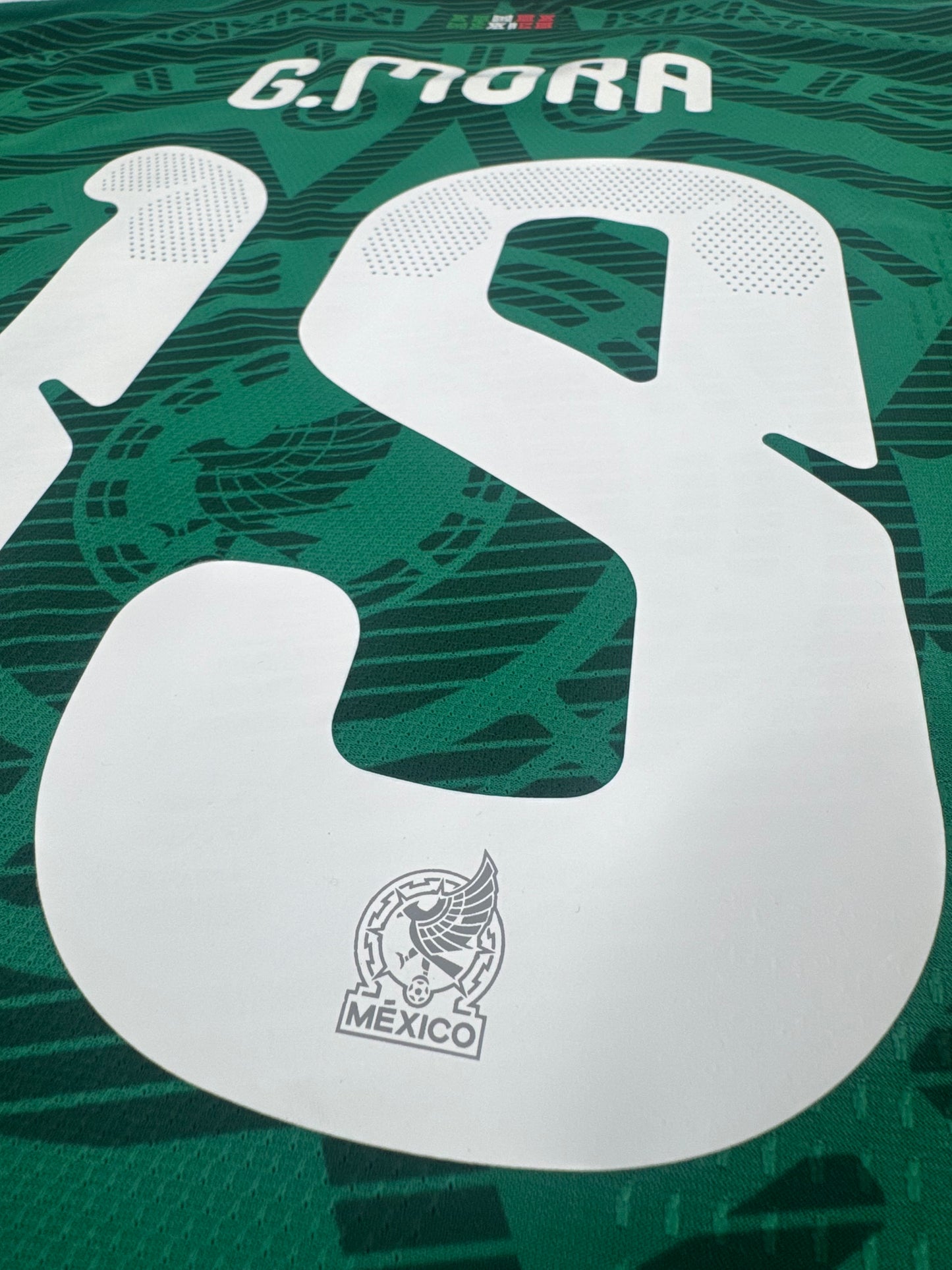 2026 ADIDAS MEXICO WORLD CUP HOME JERSEY LONG SLEEVE GILBERTO MORA 19 (XL) PLAYER VERSION
