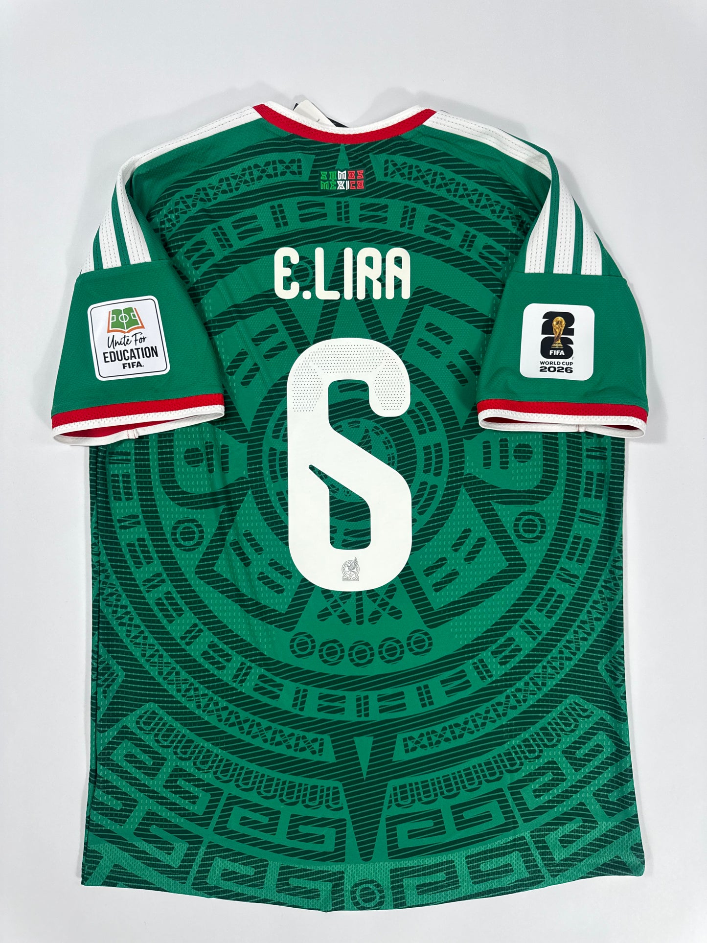 2026 ADIDAS MEXICO HOME AUTHENTIC JERSEY NEW WITH TAGS ERIK LIRA 6 (L)