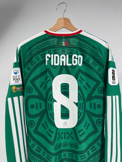 2026 ADIDAS MEXICO HOME JERSEY AUTHENTIC LONG SLEEVE PLAYER VERSION NEW WITH TAGS FIDALGO 8 (S)