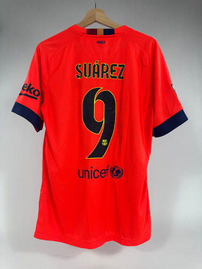 2014/15 FC BARCELONA 3RD JERSEY SUAREZ 9-(M)