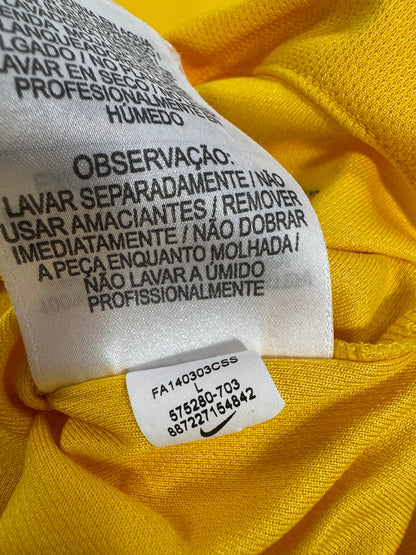 2014 NIKE BRAZIL HOME JERSEY NEYMAR JR 10 (LARGE)