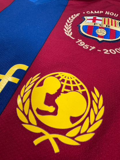 2007 NIKE FC BARCELONA HOME RONALDINHO 10 LONG SLEEVE (M)