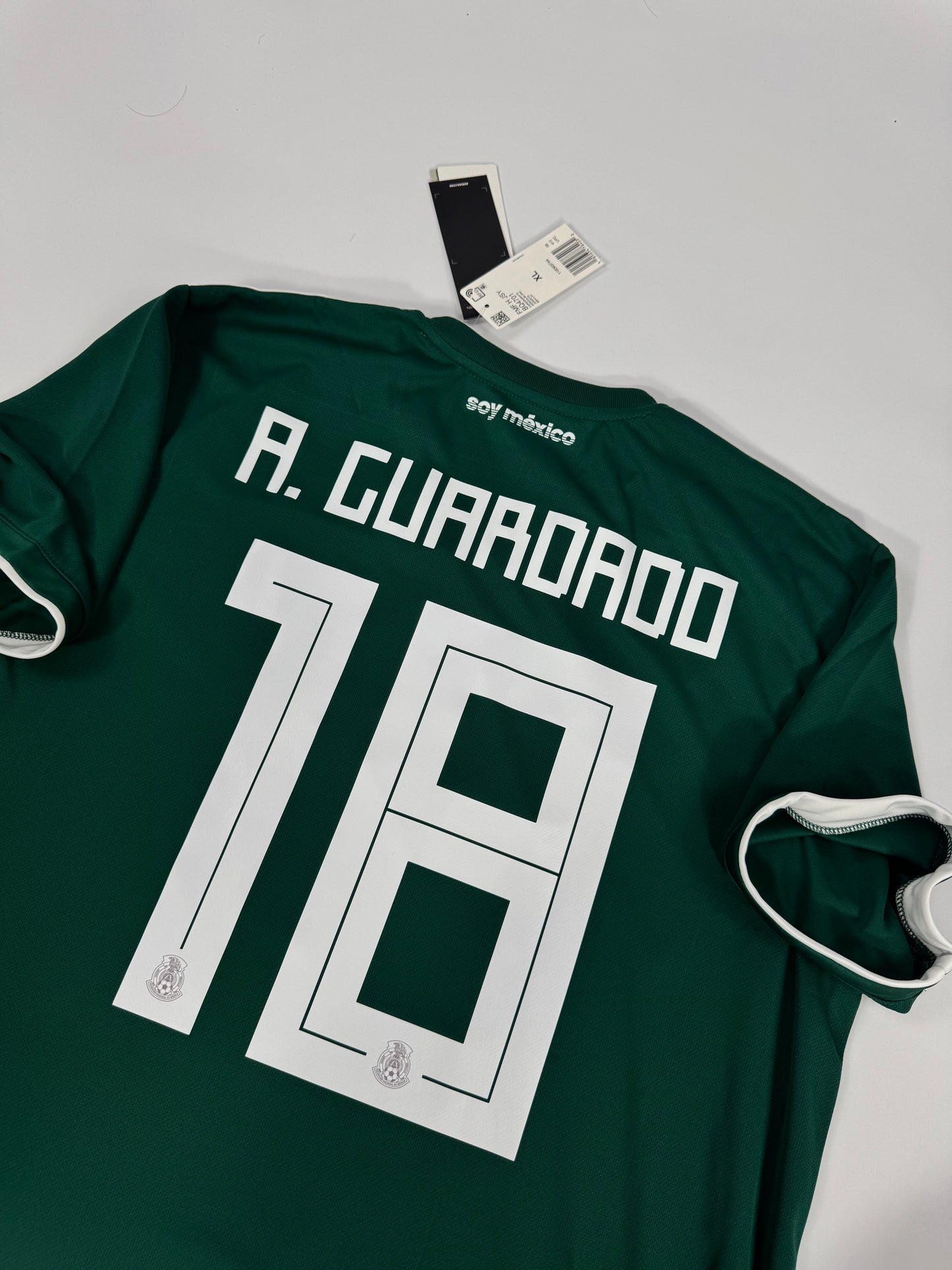 2018 ADIDAS MEXICO HOME JERSEY NEW WITH TAGS ANDRES GUARDADO 18 (XL)