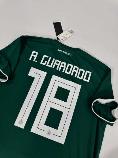 2018 ADIDAS MEXICO HOME JERSEY NEW WITH TAGS ANDRES GUARDADO 18 (XL)