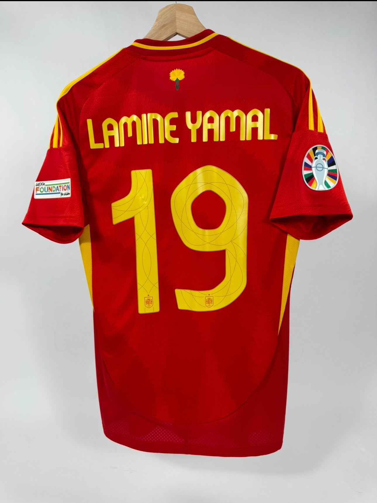 2024 ADIDAS SPAIN HOME JERSEY LAMINE YAMAL 19-(S) NEW WITH TAGS