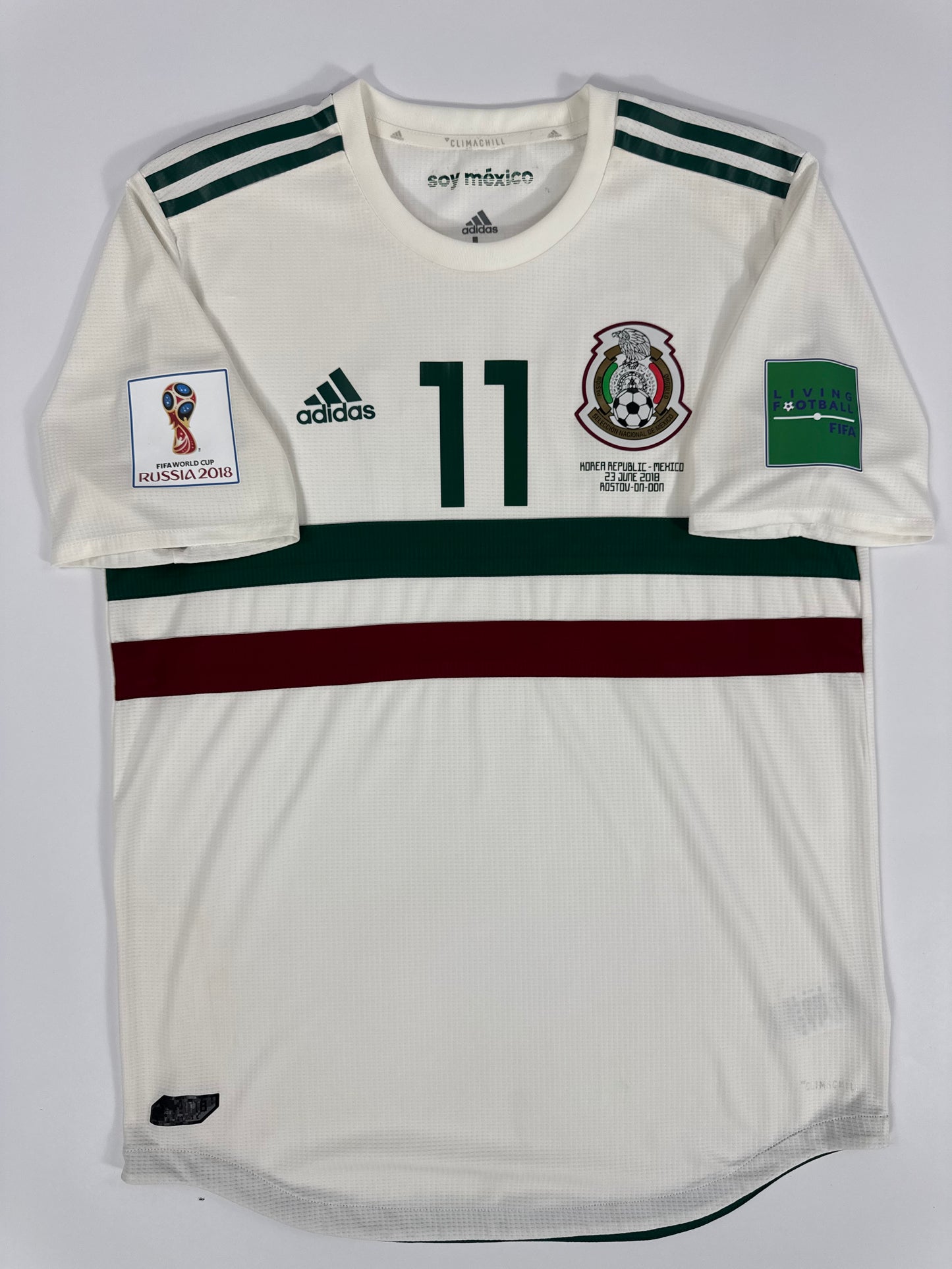 2018 ADIDAS MEXICO AWAY JERSEY VELA 11 PLAYER ISSUE (UTILERIA)