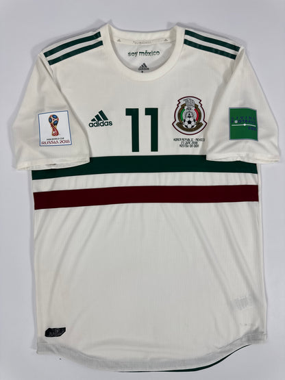 2018 ADIDAS MEXICO AWAY JERSEY VELA 11 PLAYER ISSUE (UTILERIA)