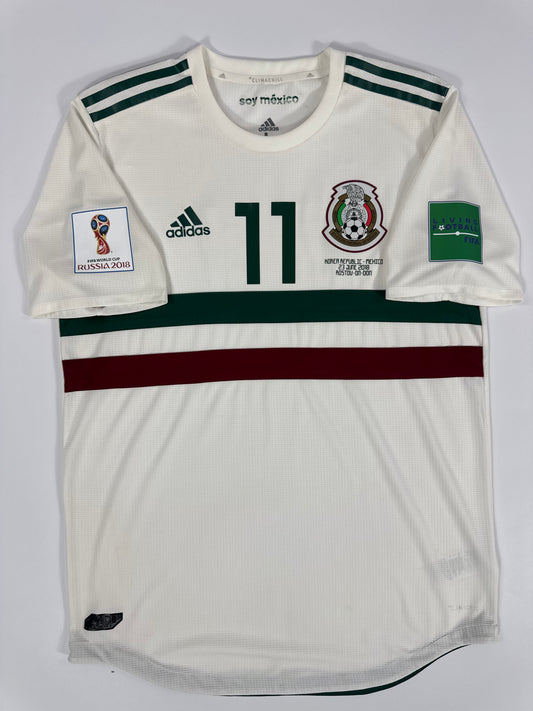 2018 ADIDAS MEXICO AWAY JERSEY VELA 11 PLAYER ISSUE (UTILERIA)