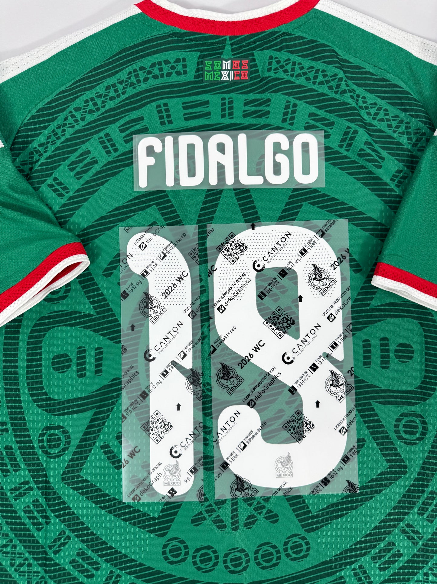 2026 OFFICIAL MEXICO WORLD CUP HOME NAME SET-FIDALGO 19