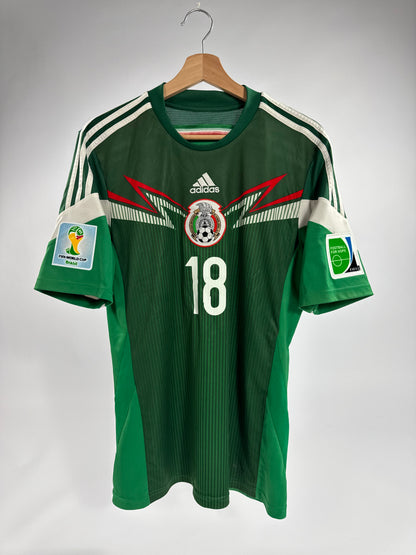 2014 ADIDAS MEXICO HOME JERSEY ANDRES GUARDADO 18 (L)