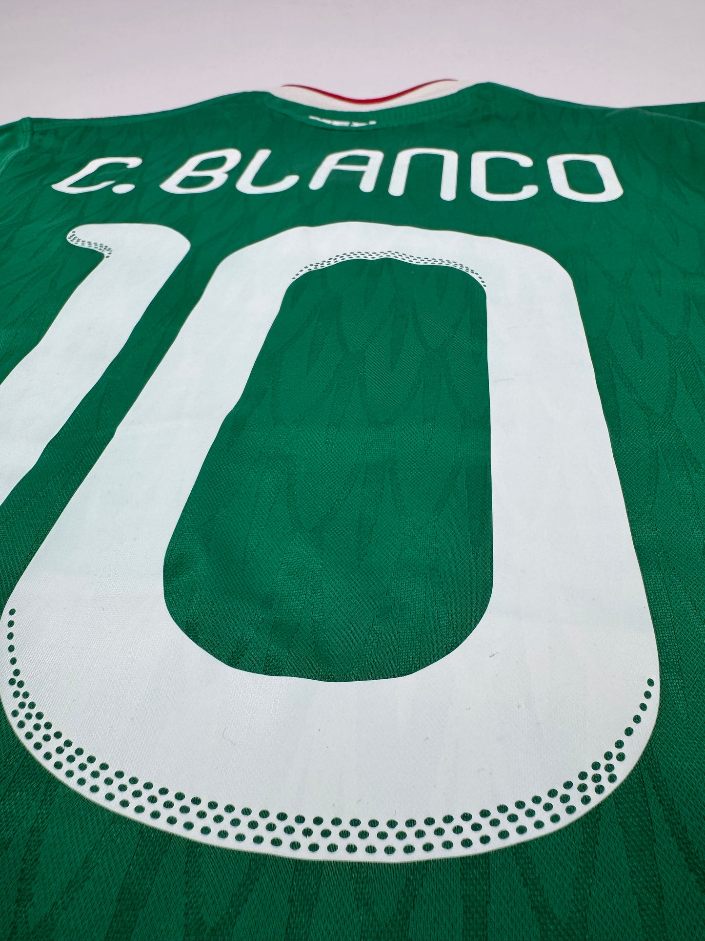 2010 ADIDAS MEXICO HOME JERSEY CUAUHTEMOC BLANCO 10-(M)