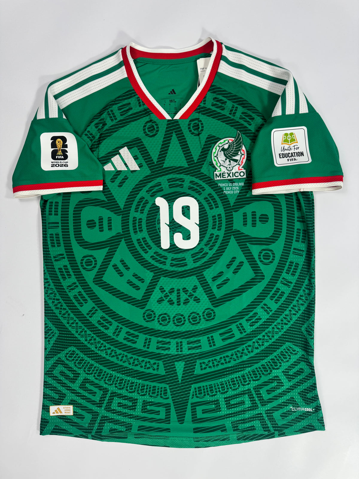 2026 ADIDAS MEXICO WORLD CUP HOME GILBERTO MORA 19 (L) PLAYER VERSION NEW WITH TAGS