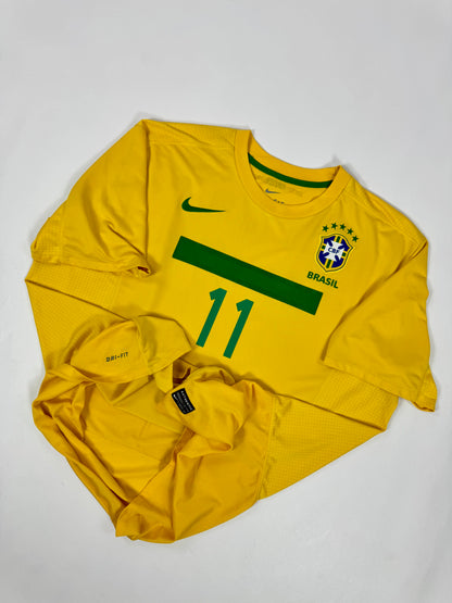 2011 NIKE BRAZIL HOME JERSEY NEYMAR 11-(XXL)