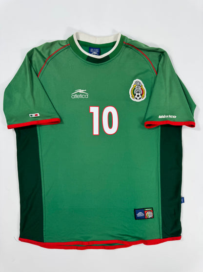 2001 ATLETICA MEXICO HOME JERSEY CUAUHTÉMOC BLANCO 10 (XXL)
