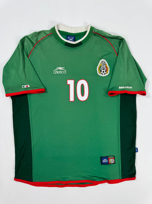 2001 ATLETICA MEXICO HOME JERSEY CUAUHTÉMOC BLANCO 10 (XXL)
