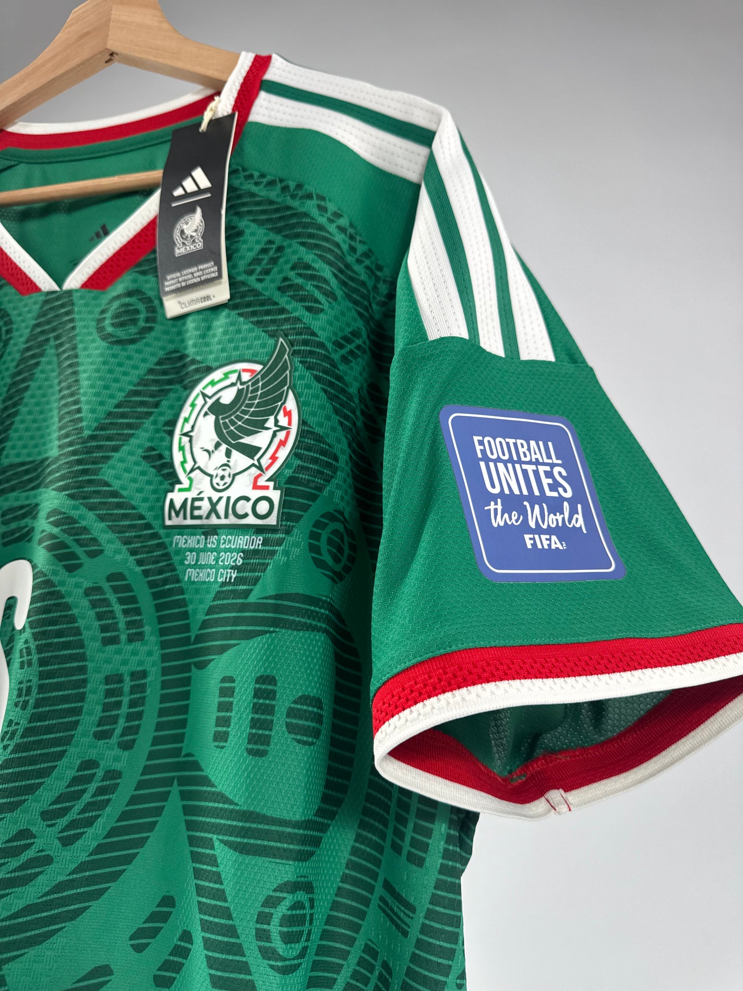 2026 ADIDAS MEXICO HOME AUTHENTIC JERSEY NEW WITH TAGS ERIK LIRA 6 (XXL) NEW WITH TAGS