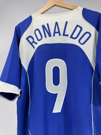 2004/05 NIKE T90 BRAZIL AWAY JERSEY RONALDO 9-(L)