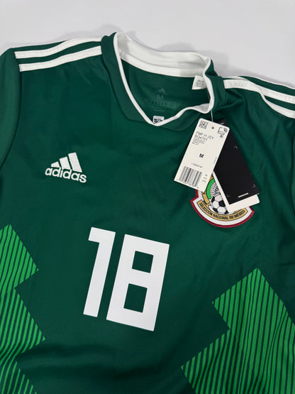 2018 ADIDAS MEXICO HOME JERSEY NEW WITH TAGS ANDRES GUARDADO 18 (M)
