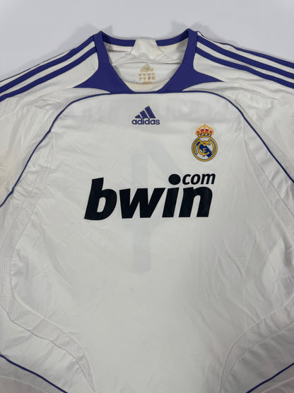 2007 ADIDAS REAL AMDRID HOME JERSEY SERGIO RAMOS 4 (XL)