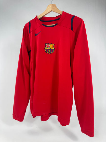 2006 NIKE FC BARCELONA TRAINING LONG SLEEVE-(XL)