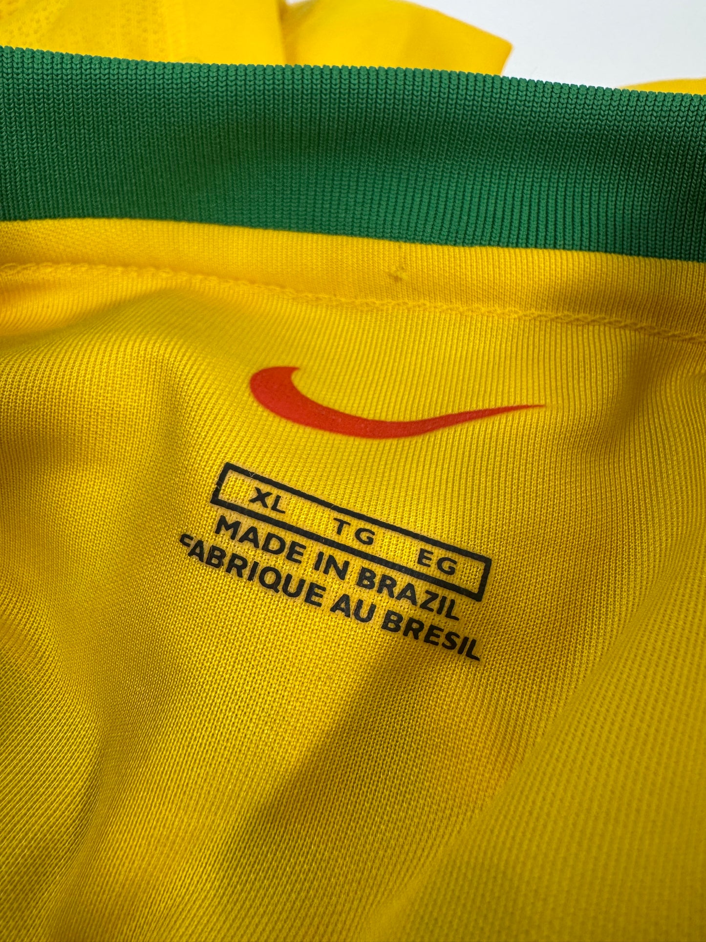2001 NIKE BRAZIL HOME JERSEY RONALDINHO 7 (XL)