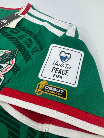 2026 ADIDAS MEXICO HOME JERSEY JULIÁN QUIÑONES 16 AUTHENTIC PLAYER VERSION (L)