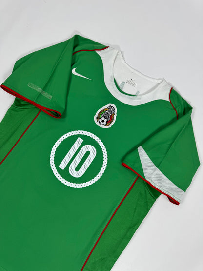 2004/05 NIKE T90 MEXICO HOME JERSEY CUAUHTEMOC BLANCO 10 (S)