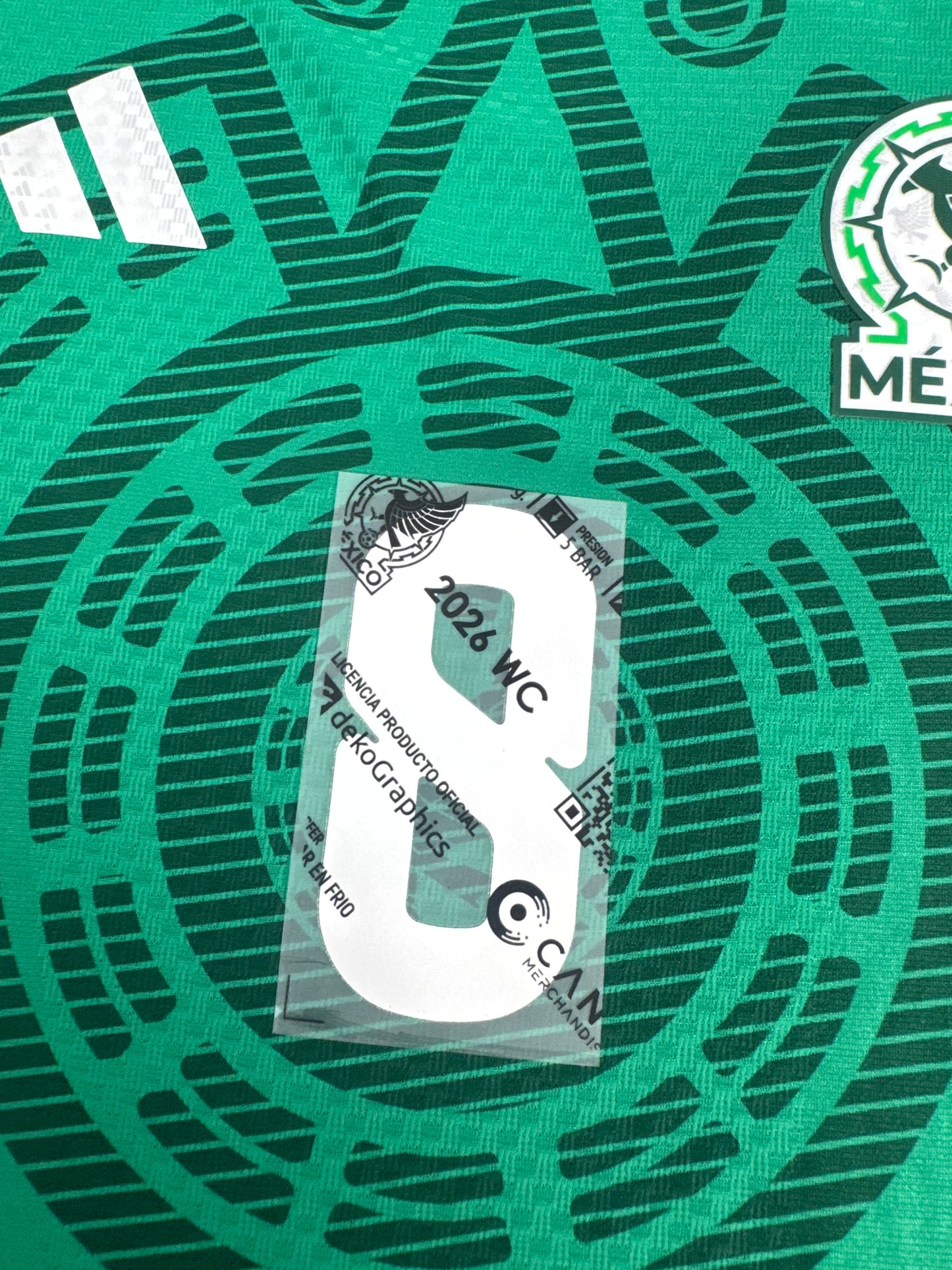 2026 MEXICO OFFICIAL NAME/NUMBER SET FIDALGO 8