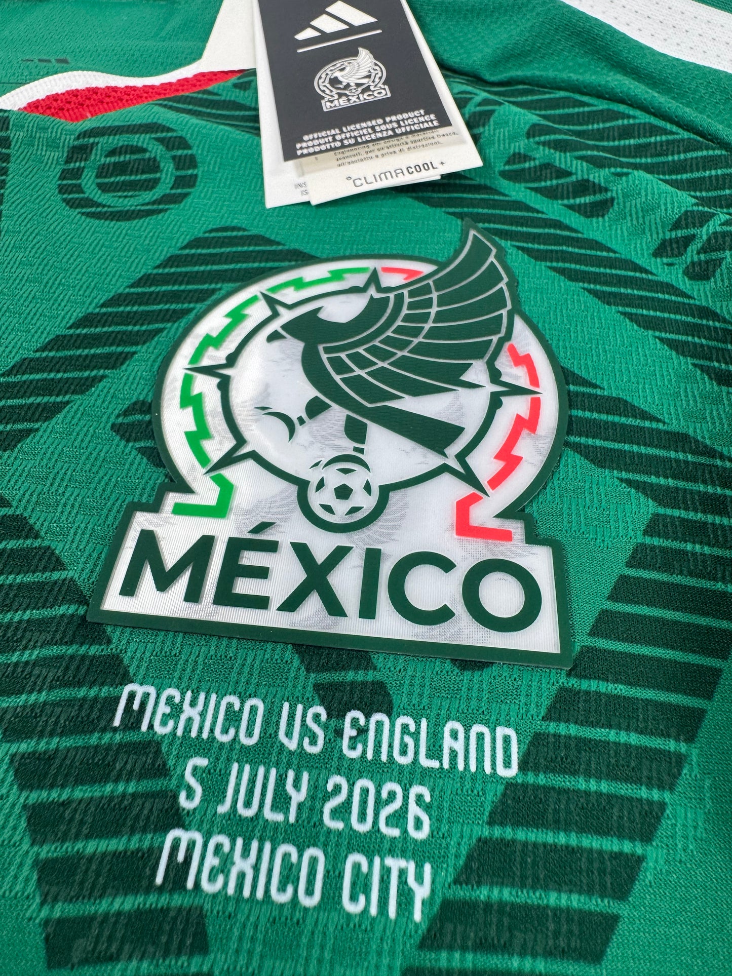 2026 ADIDAS MEXICO HOME AUTHENTIC JERSEY NEW WITH TAGS ERIK LIRA 6 (L)