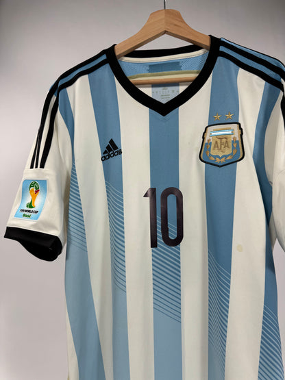 2014 ADIDAS ARGENTINA HOME JERSEY MESSI 10 (L)