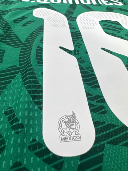 2026 ADIDAS MEXICO HOME JERSEY AUTHENTIC LONG SLEEVE PLAYER VERSION NEW WITH TAGS Julian Quiñones