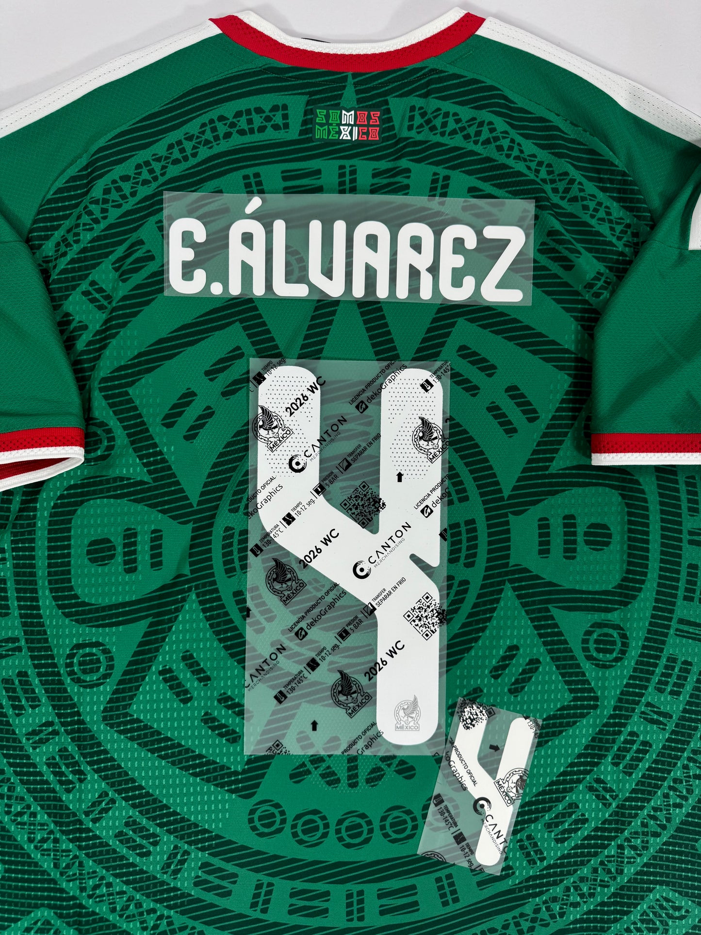 2026 OFFICIAL MEXICO WORLD CUP HOME NAME SET EDSON ALVAREZ 4
