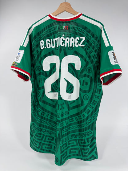 2026 ADIDAS MEXICO HOME JERSEY BRIAN GUTIERREZ 26 (XL) NEW WITH TAGS MEXICO VS SOUTH AFRICA DEBUT JERSEY