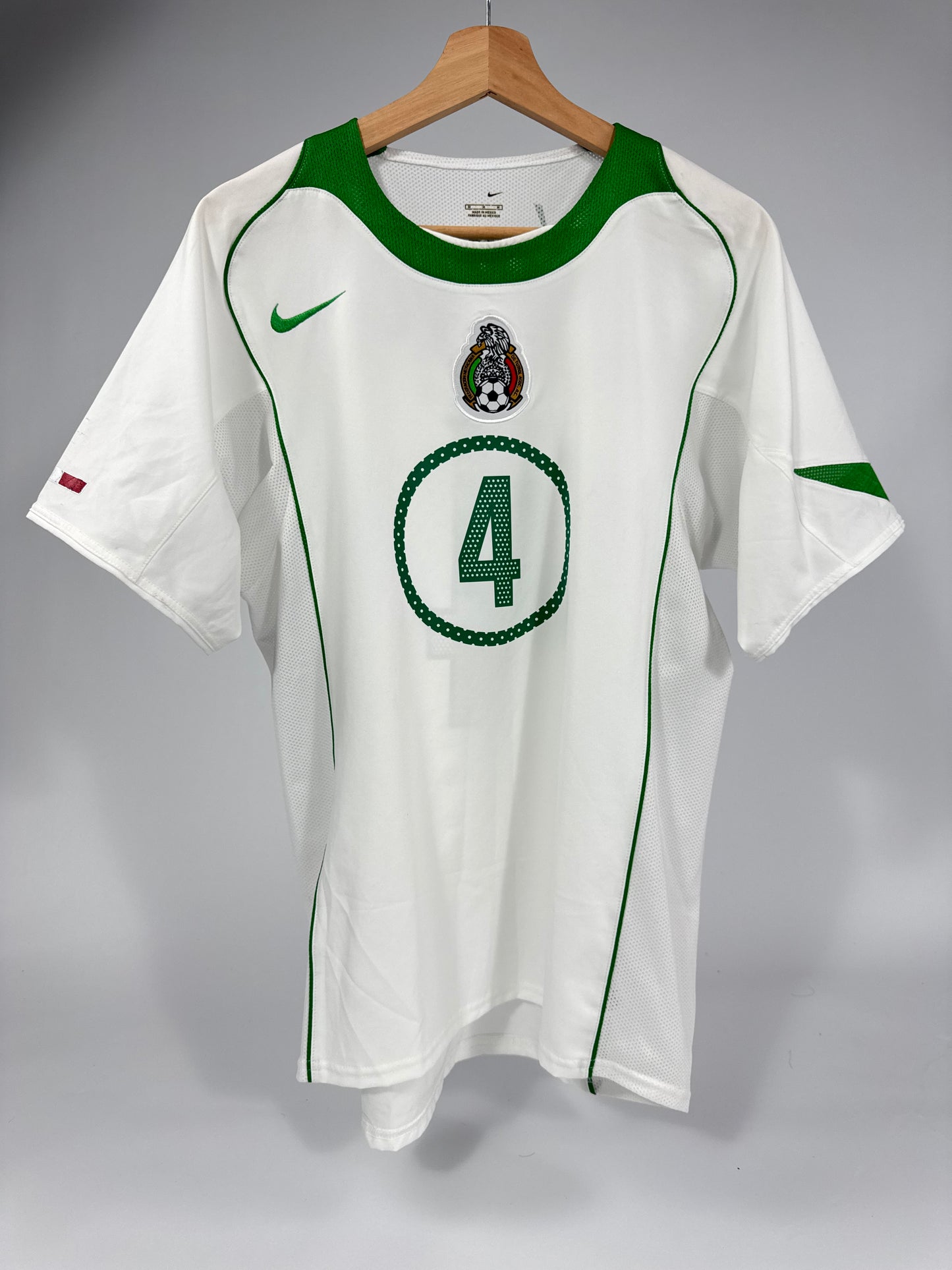2004/05 NIKE T90 MEXICO AWAY JERSEY MARQUEZ 4 (M)