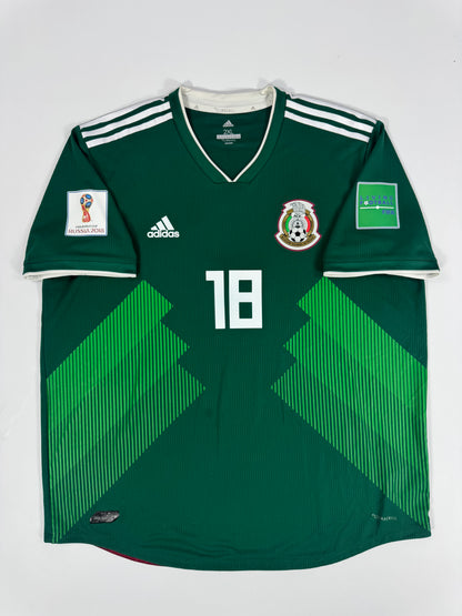 2018 ADIDAS MEXICO HOME JERSEY GUARDADO 18 (XXL) PLAYER VERSION