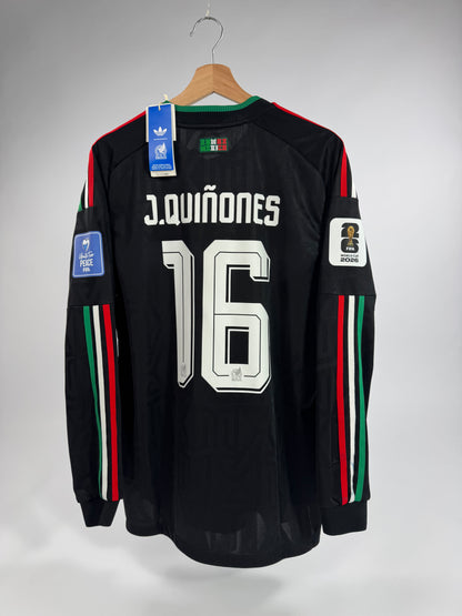 2026 ADIDAS MEXICO THIRD JERSEY AUTHENTIC PLAYER VERSION LONG SLEEVE Julián Quiñones 16 (L) NEW WITH TAGS