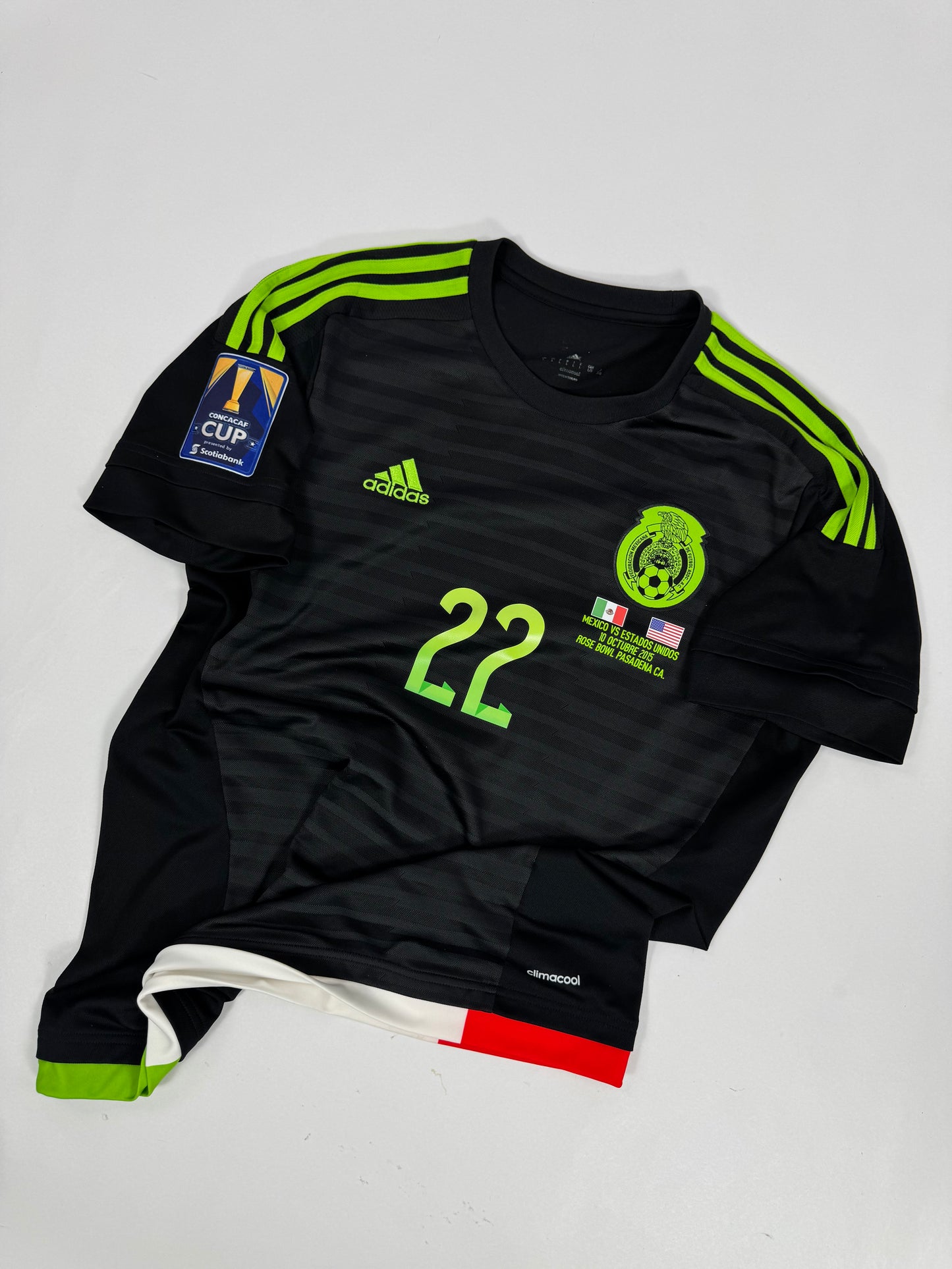 2015 ADIDAS MEXICO HOME JERSEY PAUL AGUILAR 22 (L)